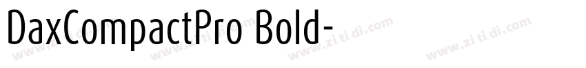DaxCompactPro Bold字体转换